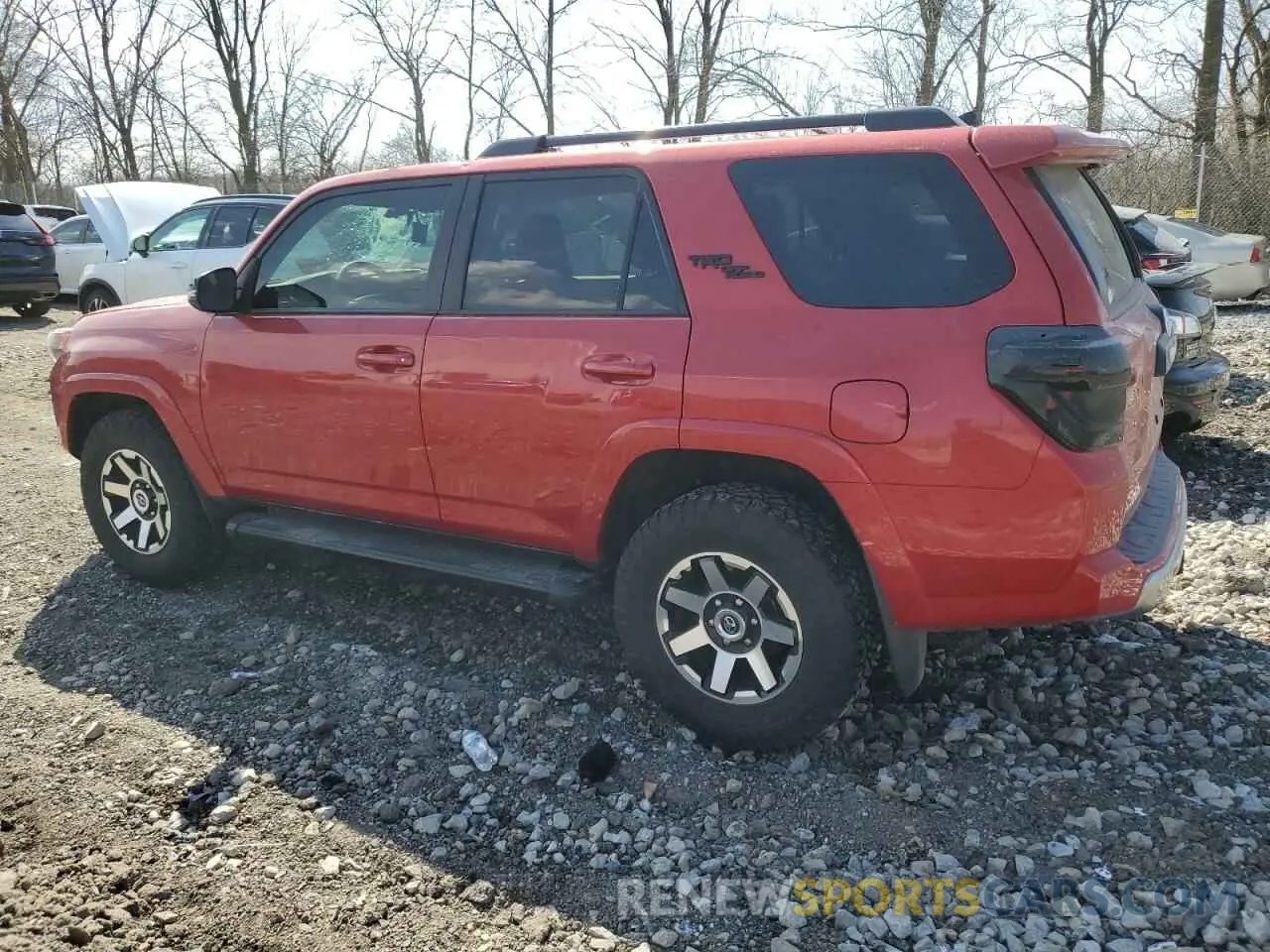 2 Photograph of a damaged car JTERU5JR9R6222306 TOYOTA 4RUNNER 2024
