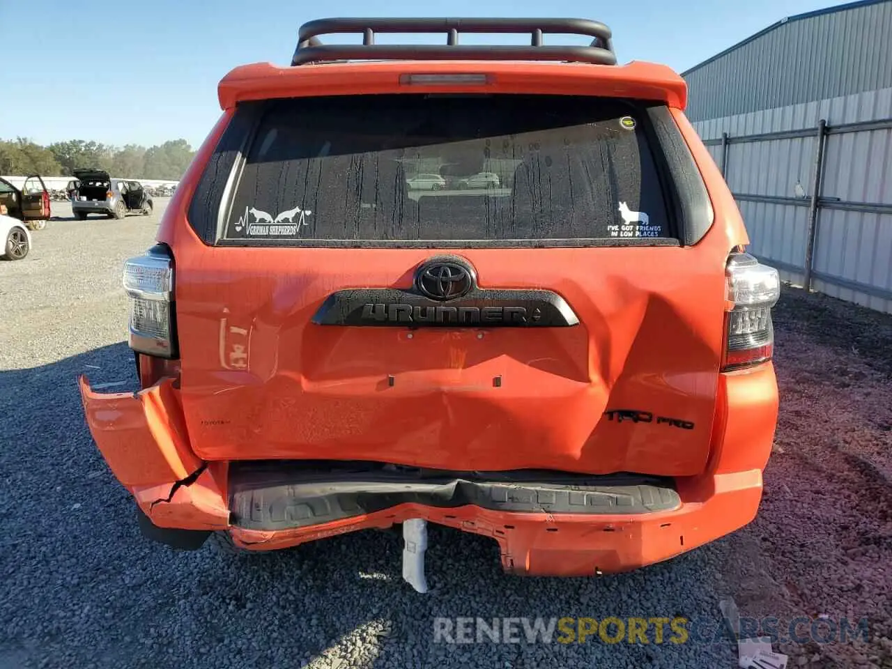 6 Photograph of a damaged car JTELU5JR3P6141532 TOYOTA 4RUNNER SE 2023