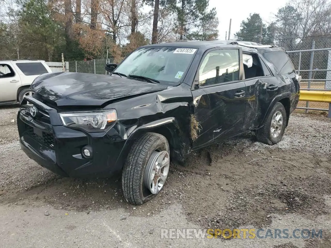 1 Photograph of a damaged car JTEMU5JRXP6121119 TOYOTA 4RUNNER SE 2023