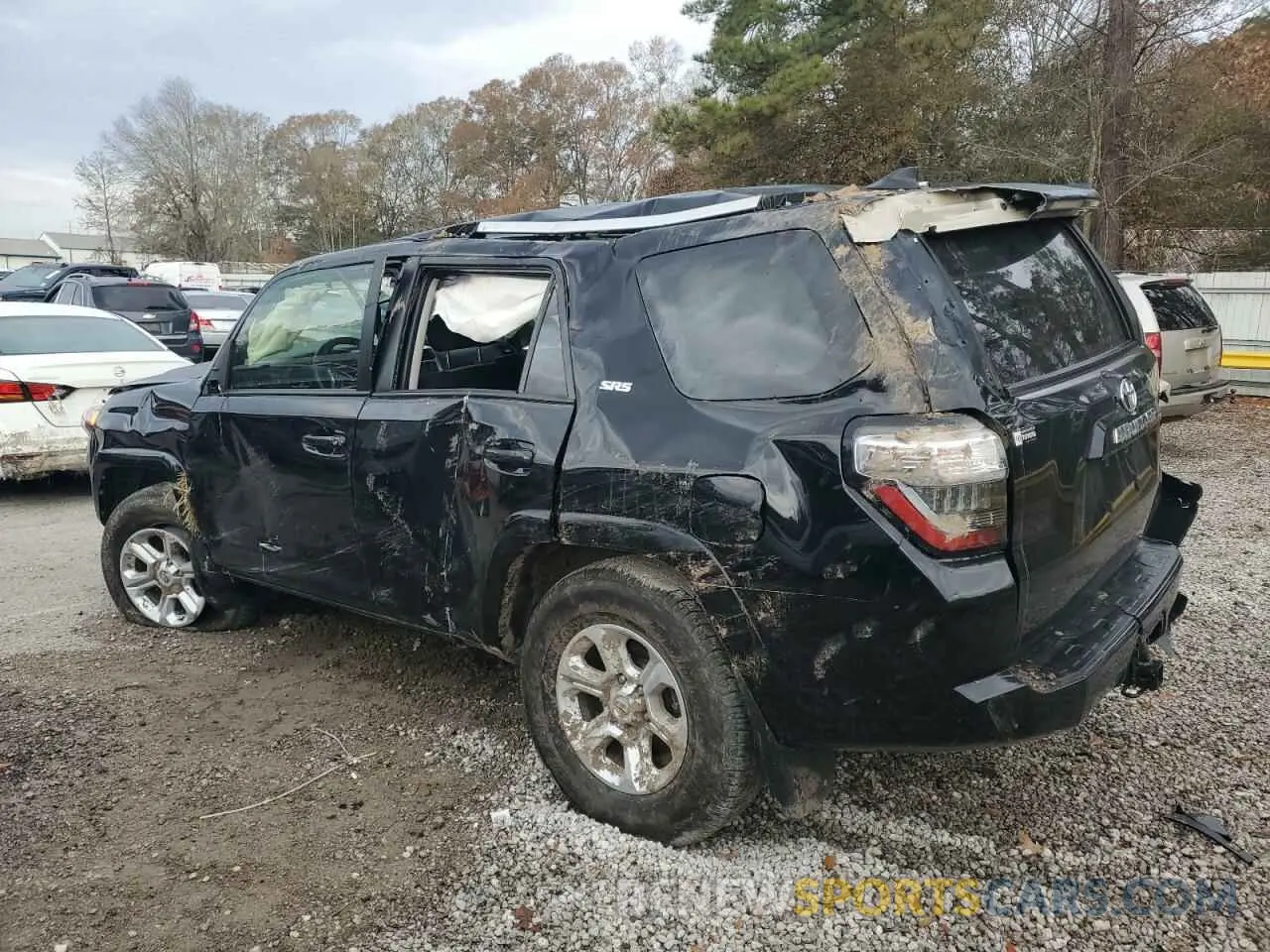 2 Photograph of a damaged car JTEMU5JRXP6121119 TOYOTA 4RUNNER SE 2023