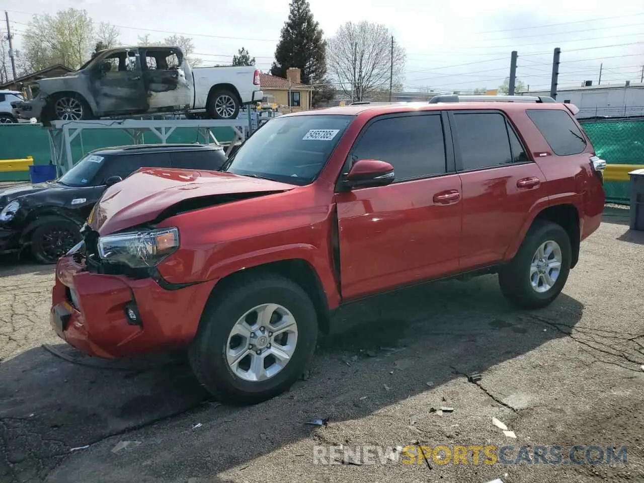 1 Photograph of a damaged car JTENU5JR3P6185538 TOYOTA 4RUNNER SE 2023