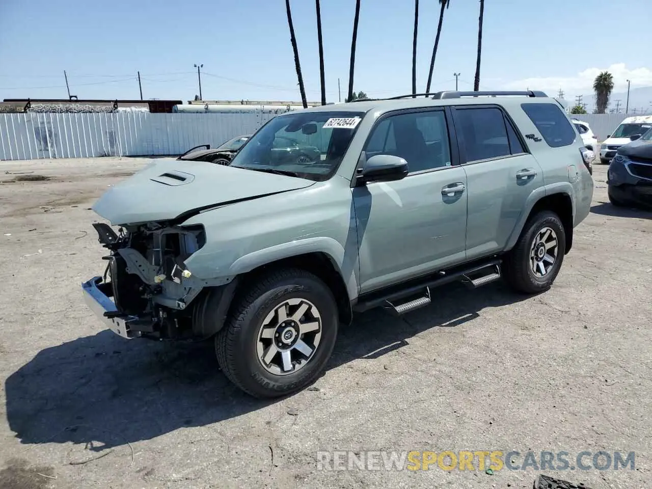 1 Photograph of a damaged car JTEPU5JR8P6166668 TOYOTA 4RUNNER SE 2023