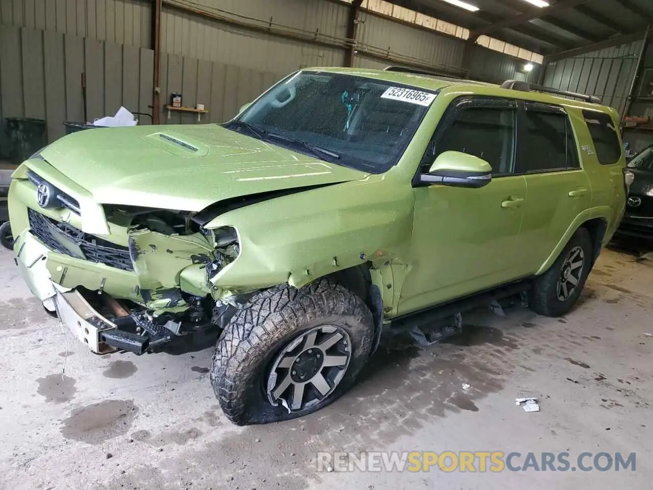 1 Photograph of a damaged car JTERU5JR1P6098738 TOYOTA 4RUNNER SE 2023