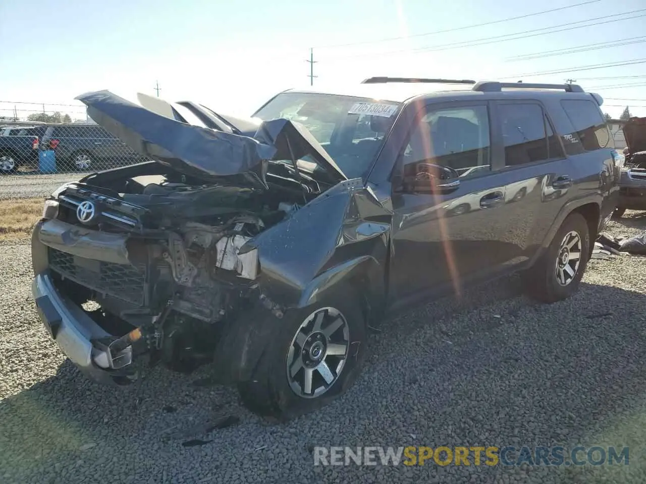 1 Photograph of a damaged car JTERU5JR2P6099395 TOYOTA 4RUNNER SE 2023