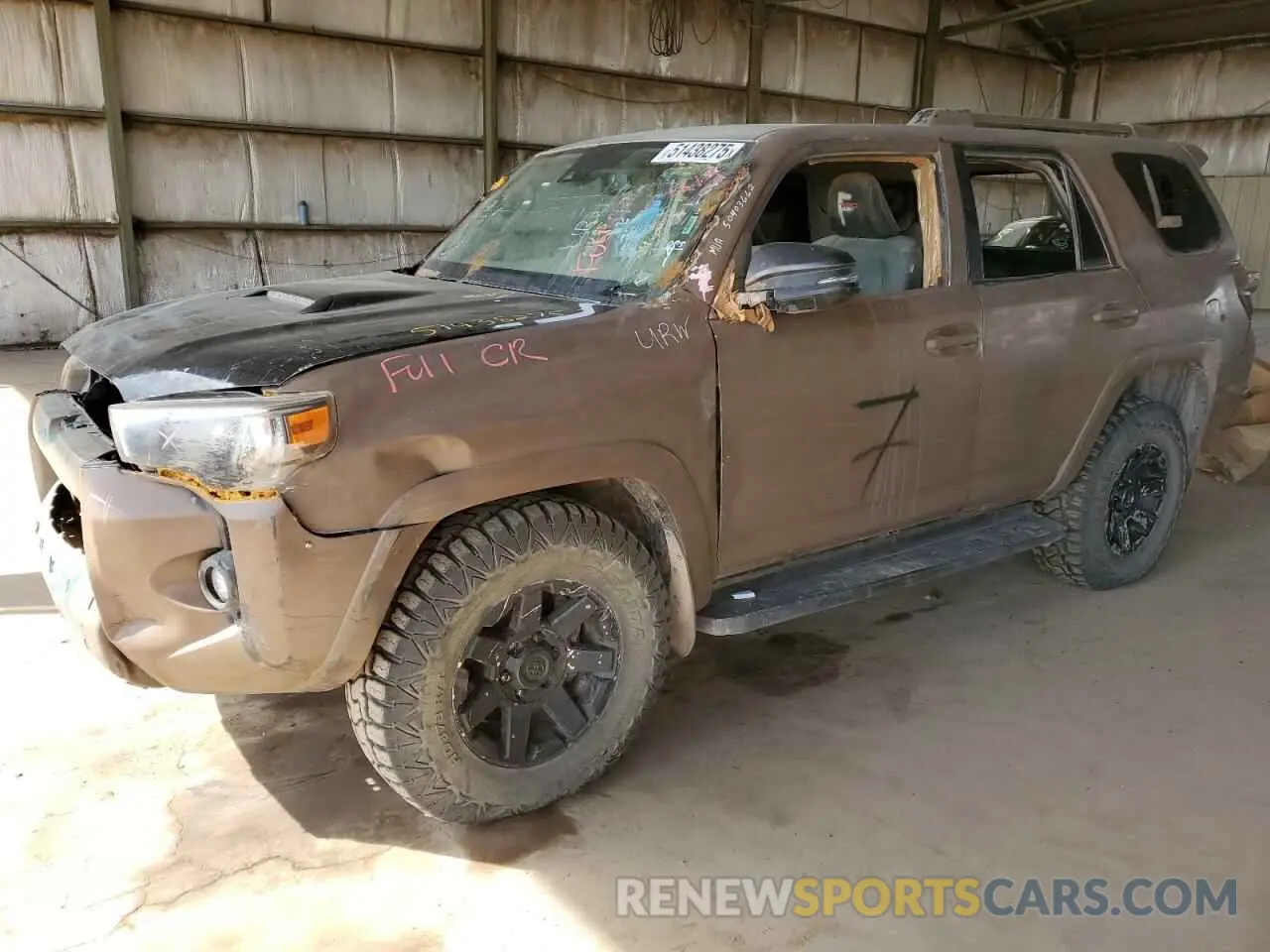 1 Photograph of a damaged car JTERU5JR8P6090801 TOYOTA 4RUNNER SE 2023