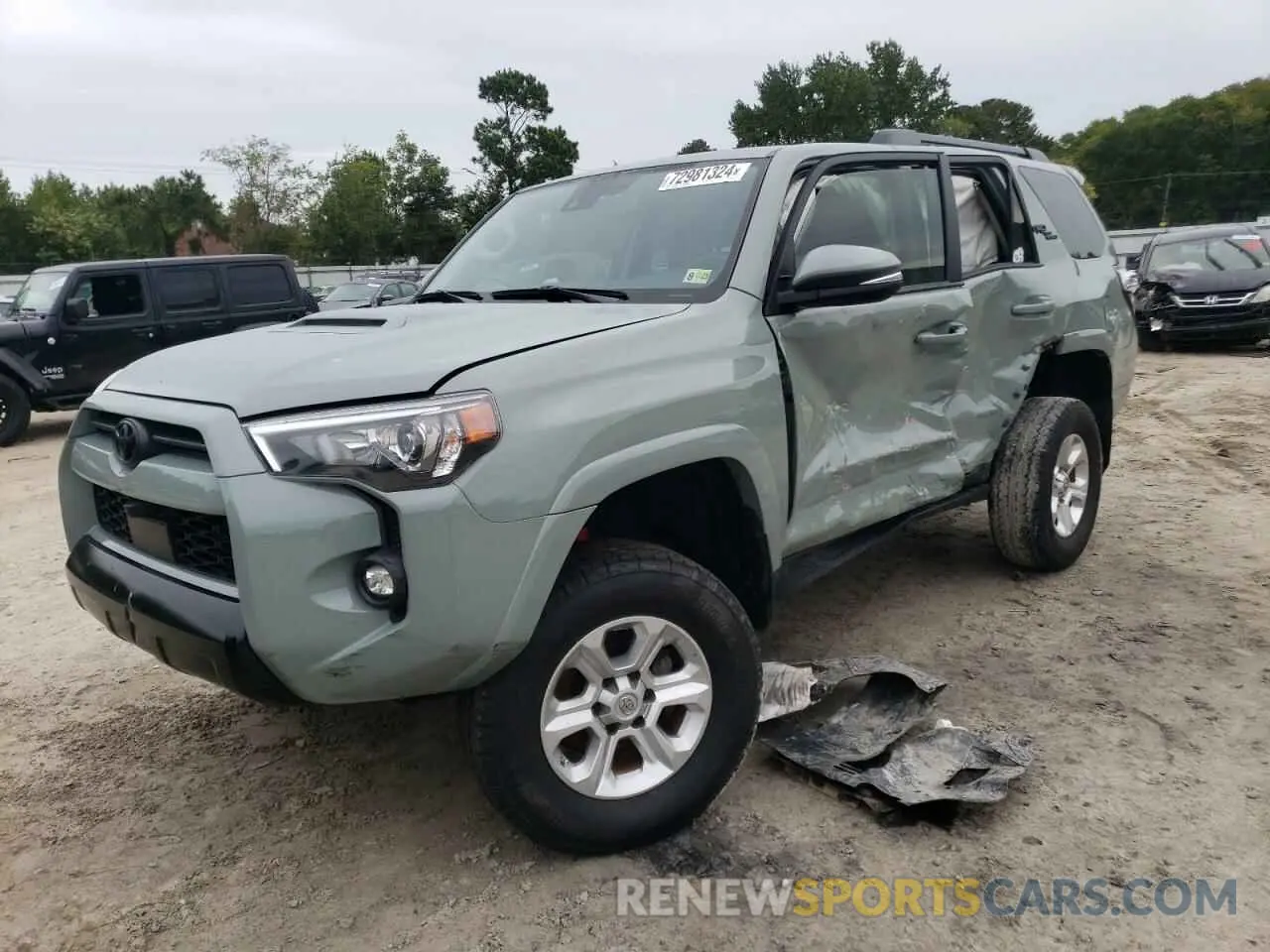 1 Photograph of a damaged car JTERU5JR8P6184712 TOYOTA 4RUNNER SE 2023