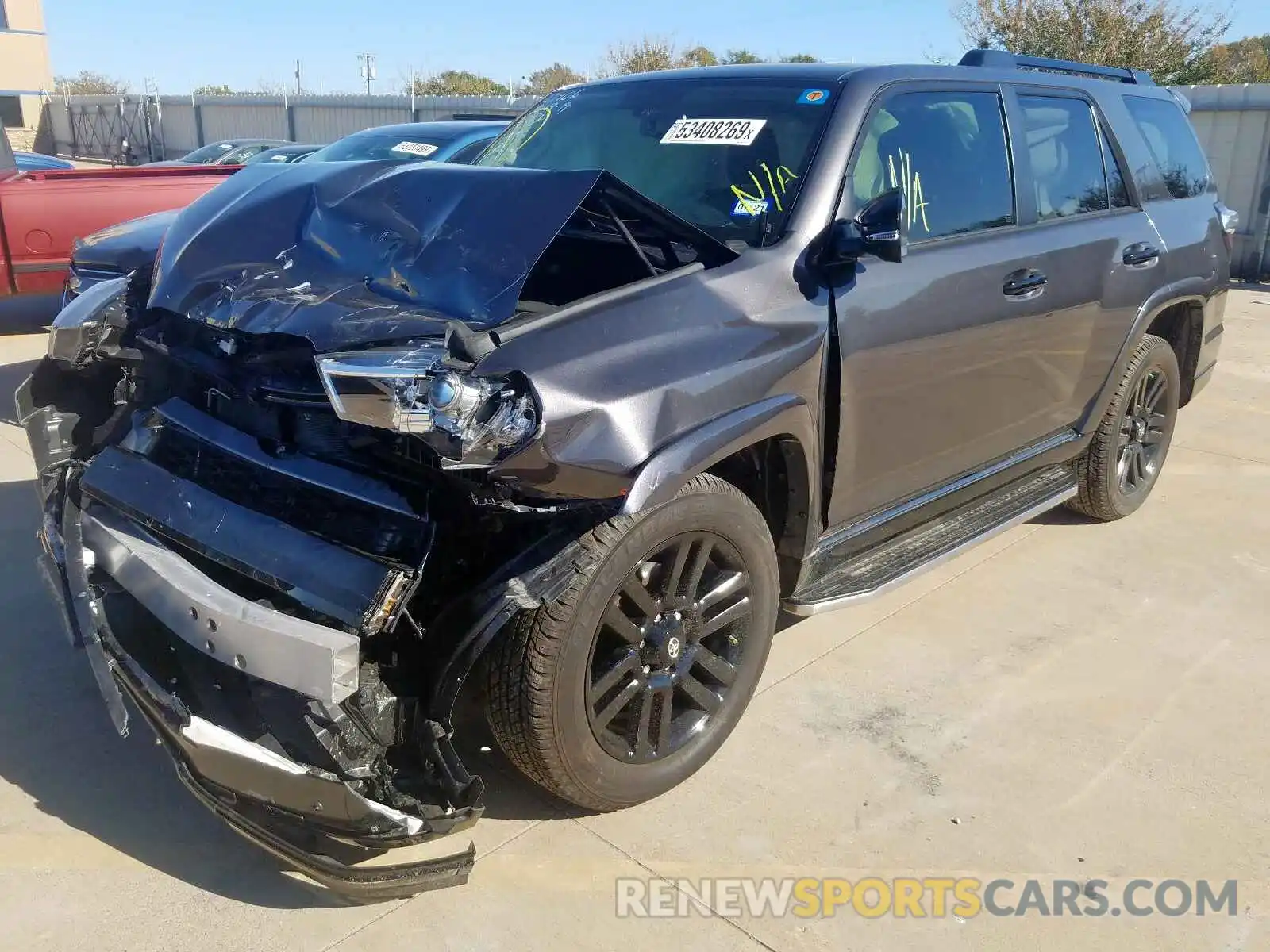 2 Photograph of a damaged car JTEBU5JR2K5705861 TOYOTA 4RUNNER SR 2019