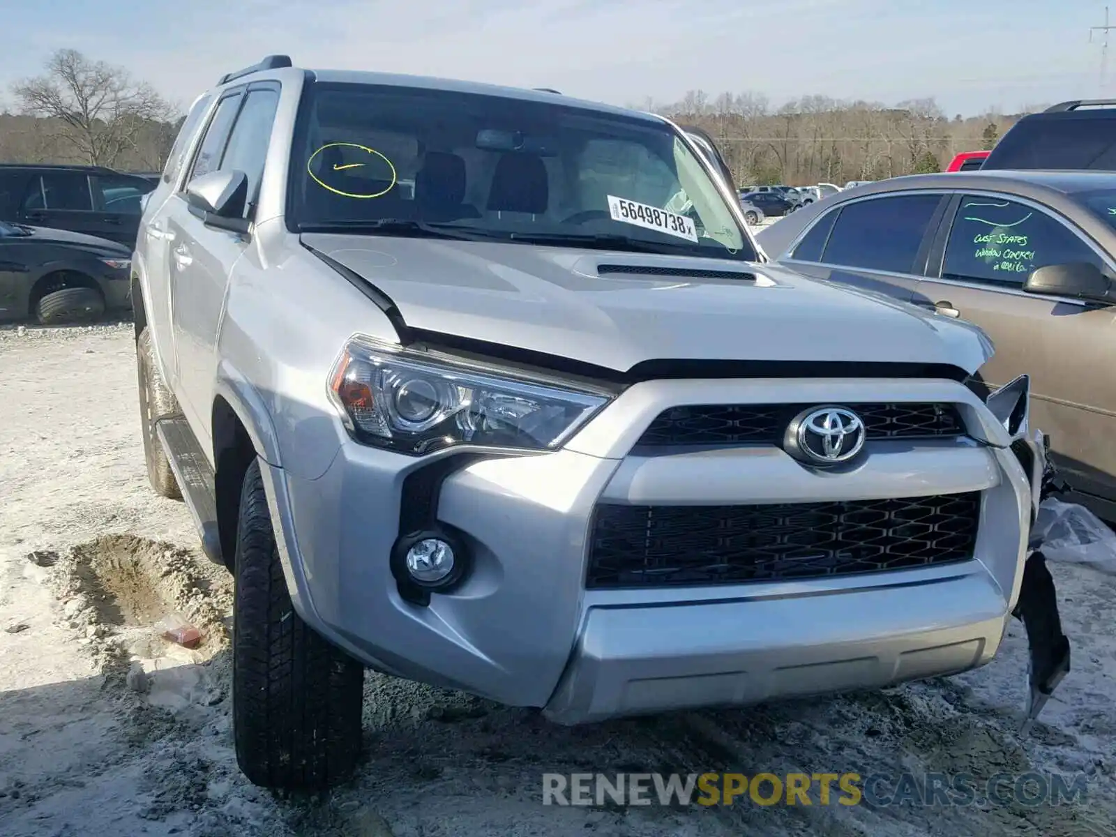 1 Photograph of a damaged car JTEBU5JR3K5622827 TOYOTA 4RUNNER SR 2019