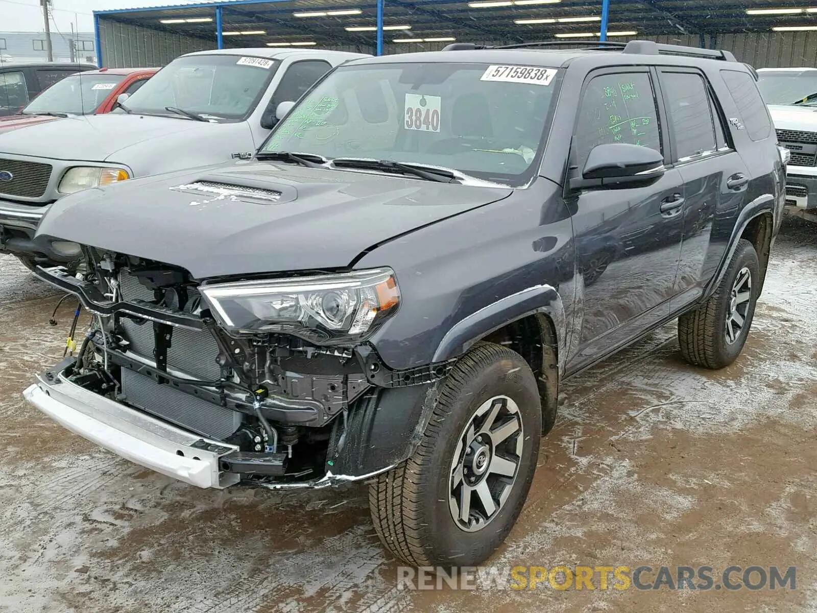 2 Photograph of a damaged car JTEBU5JR5K5614339 TOYOTA 4RUNNER SR 2019
