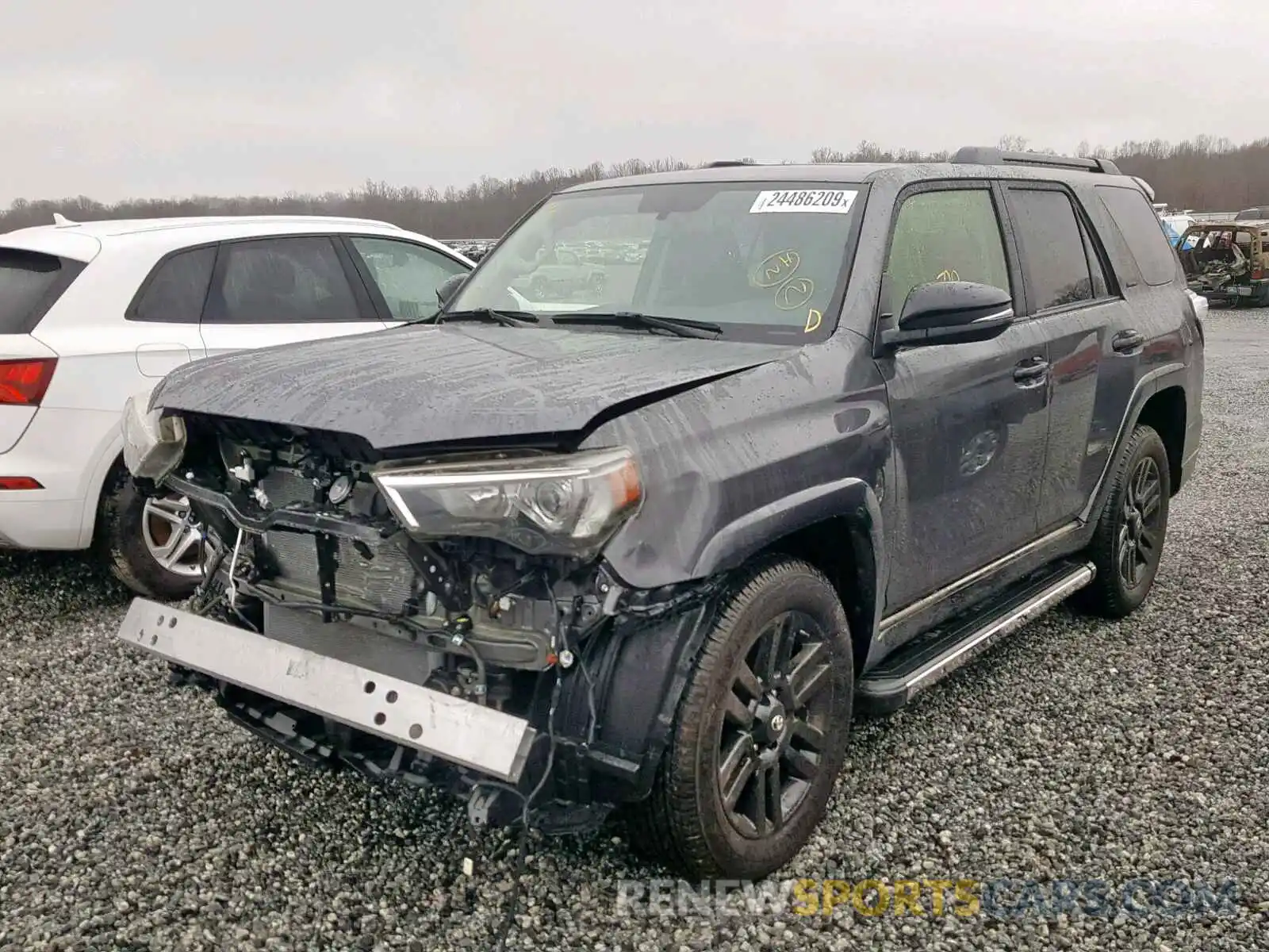 2 Photograph of a damaged car JTEBU5JR7K5610373 TOYOTA 4RUNNER SR 2019