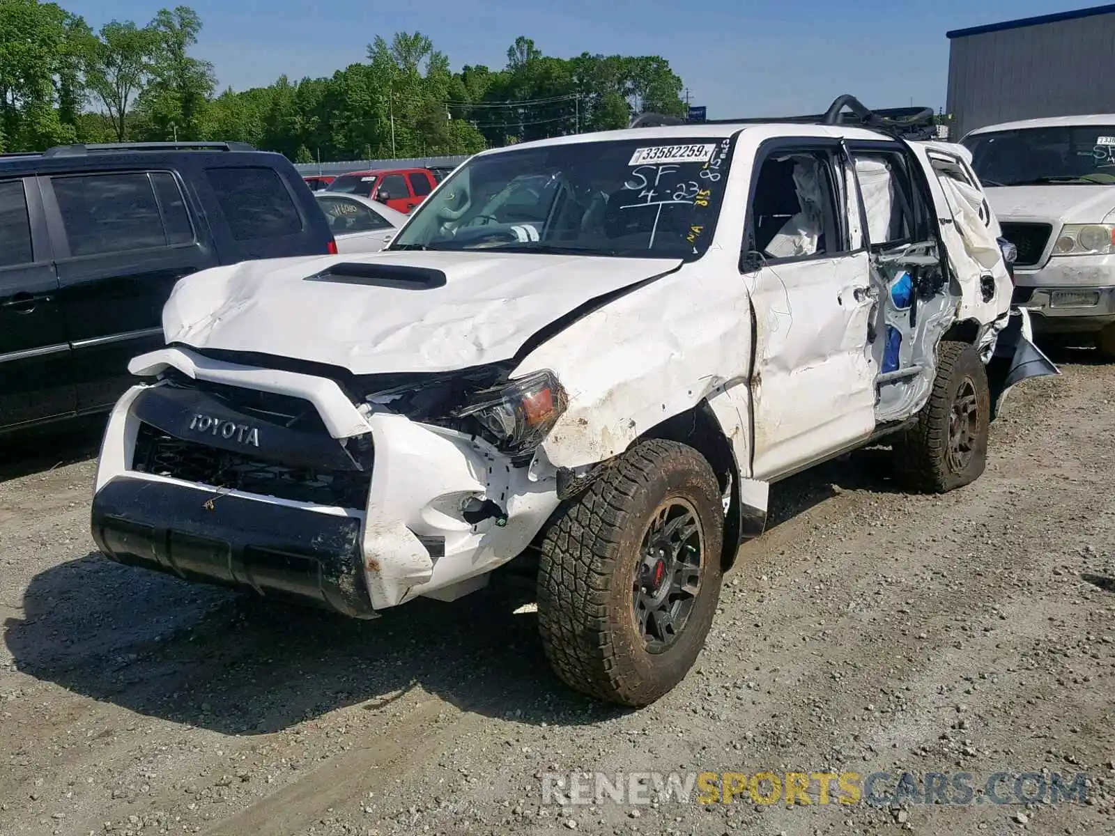 2 Photograph of a damaged car JTEBU5JR7K5660481 TOYOTA 4RUNNER SR 2019