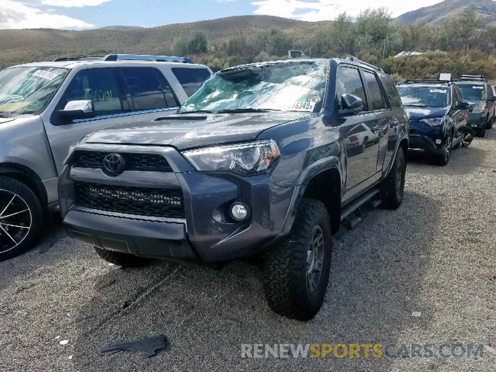 2 Photograph of a damaged car JTEBU5JR7K5664207 TOYOTA 4RUNNER SR 2019