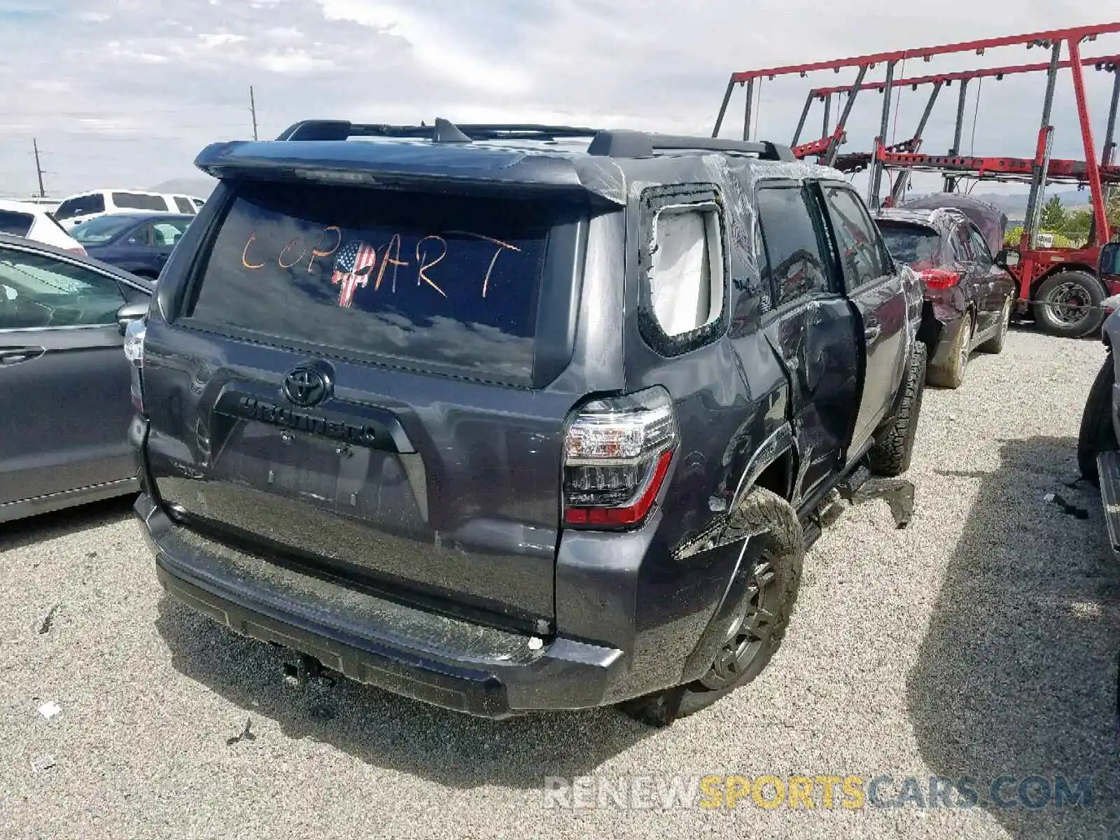 4 Photograph of a damaged car JTEBU5JR7K5664207 TOYOTA 4RUNNER SR 2019