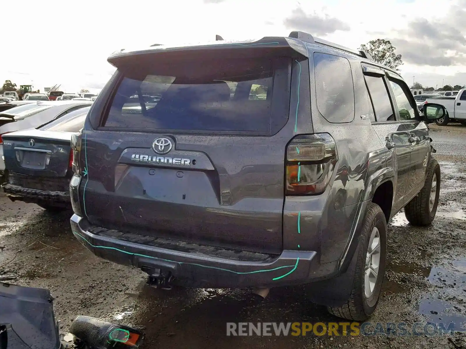 4 Photograph of a damaged car JTEBU5JR8K5621477 TOYOTA 4RUNNER SR 2019