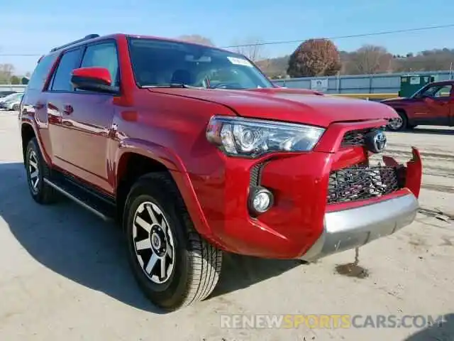 1 Photograph of a damaged car JTEBU5JRXK5690123 TOYOTA 4RUNNER SR 2019