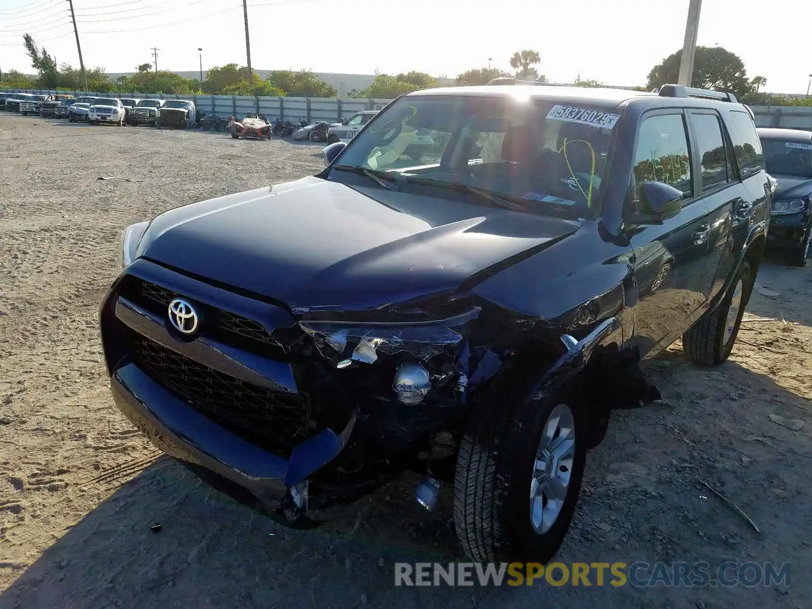 2 Photograph of a damaged car JTEZU5JR7K5192461 TOYOTA 4RUNNER SR 2019