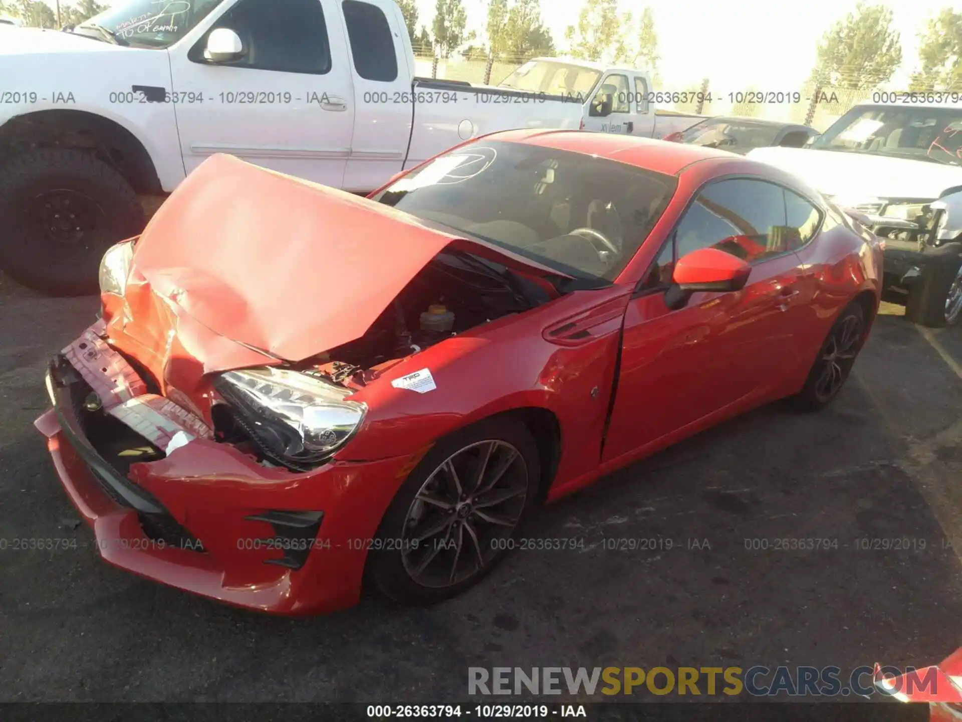 2 Photograph of a damaged car JF1ZNAA14K8701303 TOYOTA 86 2019