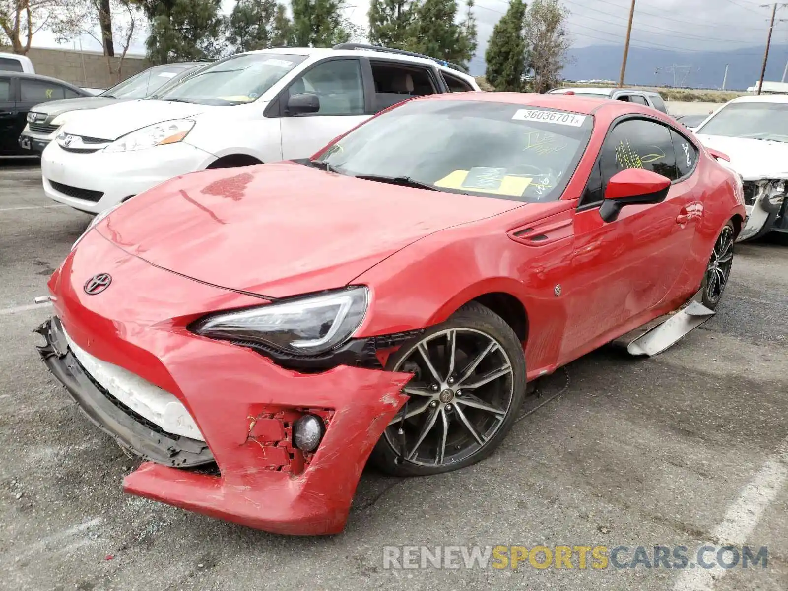 2 Photograph of a damaged car JF1ZNAA17K8700050 TOYOTA 86 2019