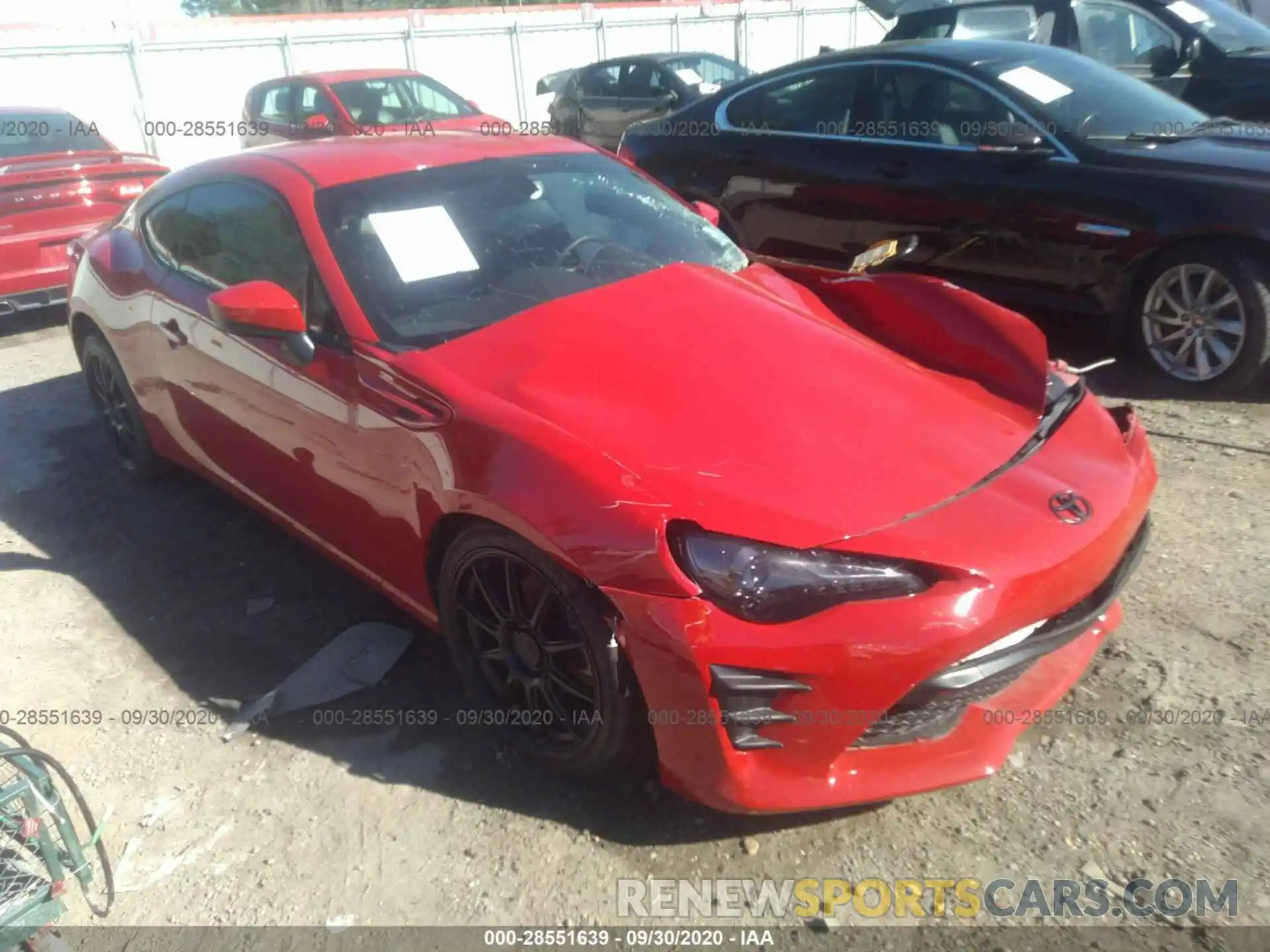 1 Photograph of a damaged car JF1ZNAA17K9704190 TOYOTA 86 2019