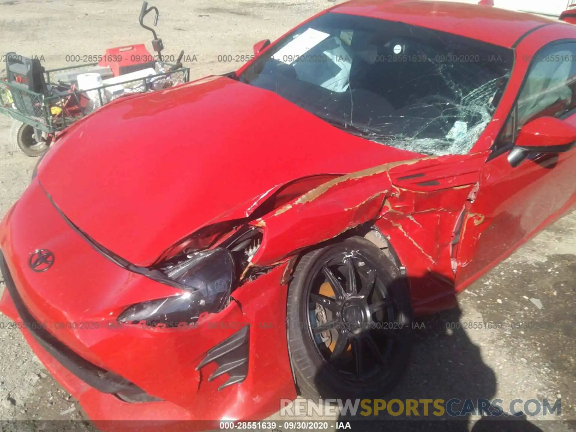 6 Photograph of a damaged car JF1ZNAA17K9704190 TOYOTA 86 2019