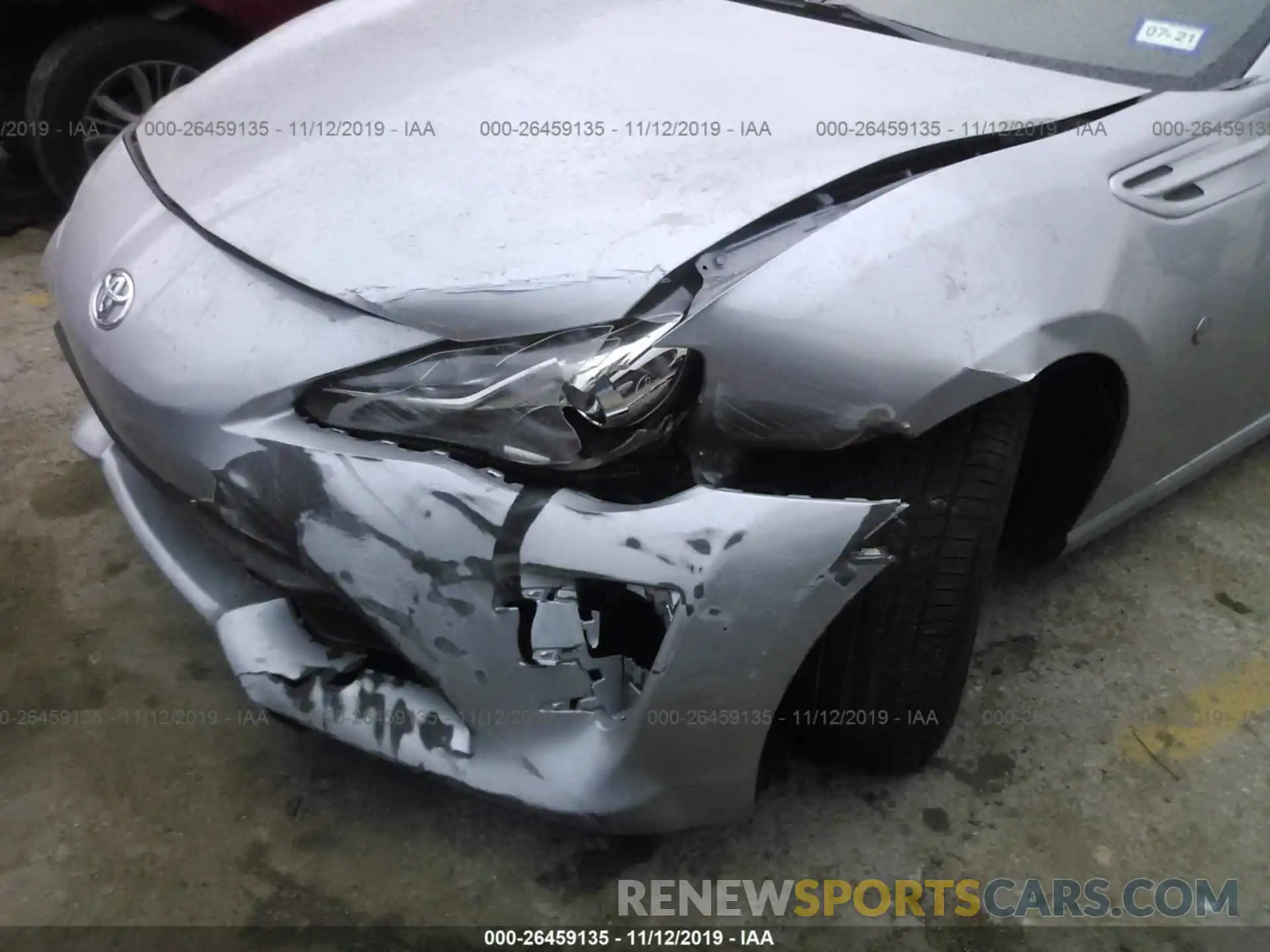 6 Photograph of a damaged car JF1ZNAA18K8703989 TOYOTA 86 2019