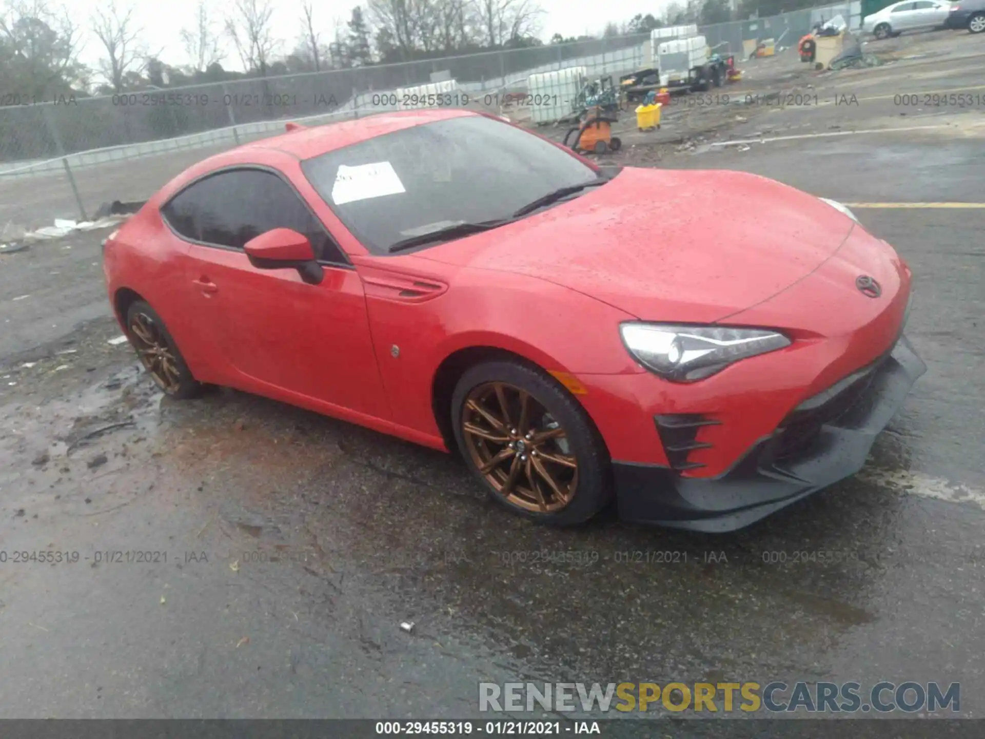 1 Photograph of a damaged car JF1ZNAA1XK8702648 TOYOTA 86 2019