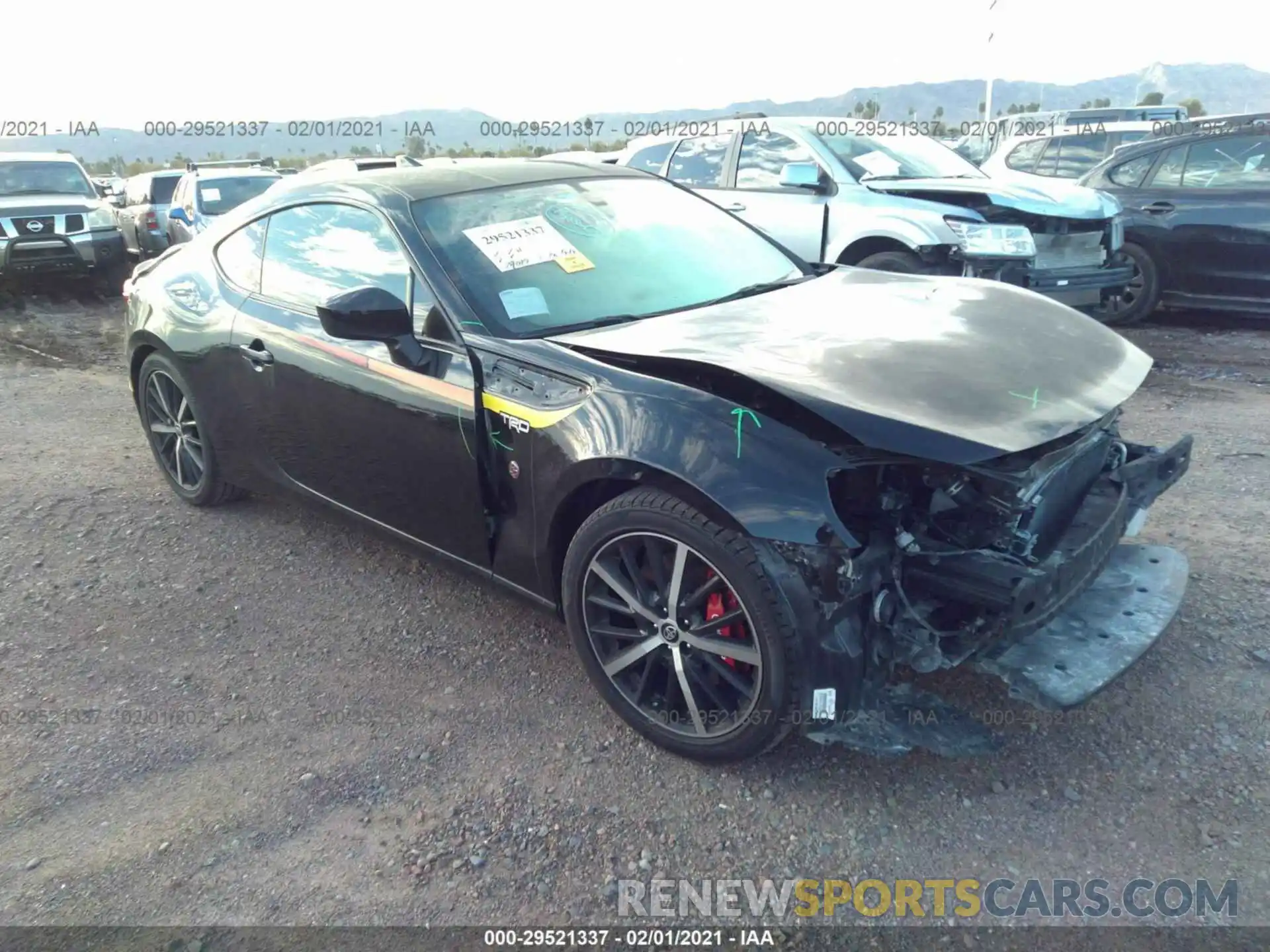 1 Photograph of a damaged car JF1ZNAE11K9701067 TOYOTA 86 2019