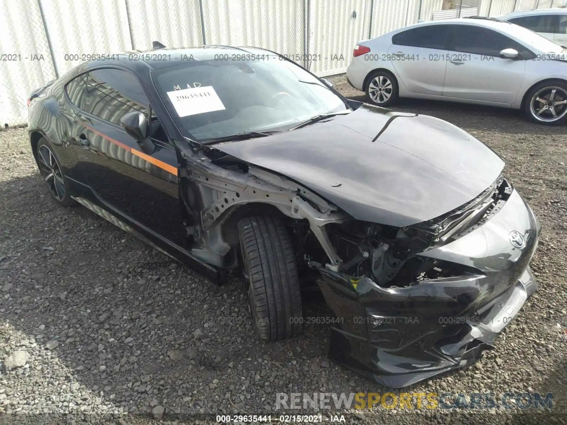 1 Photograph of a damaged car JF1ZNAE11K9702154 TOYOTA 86 2019