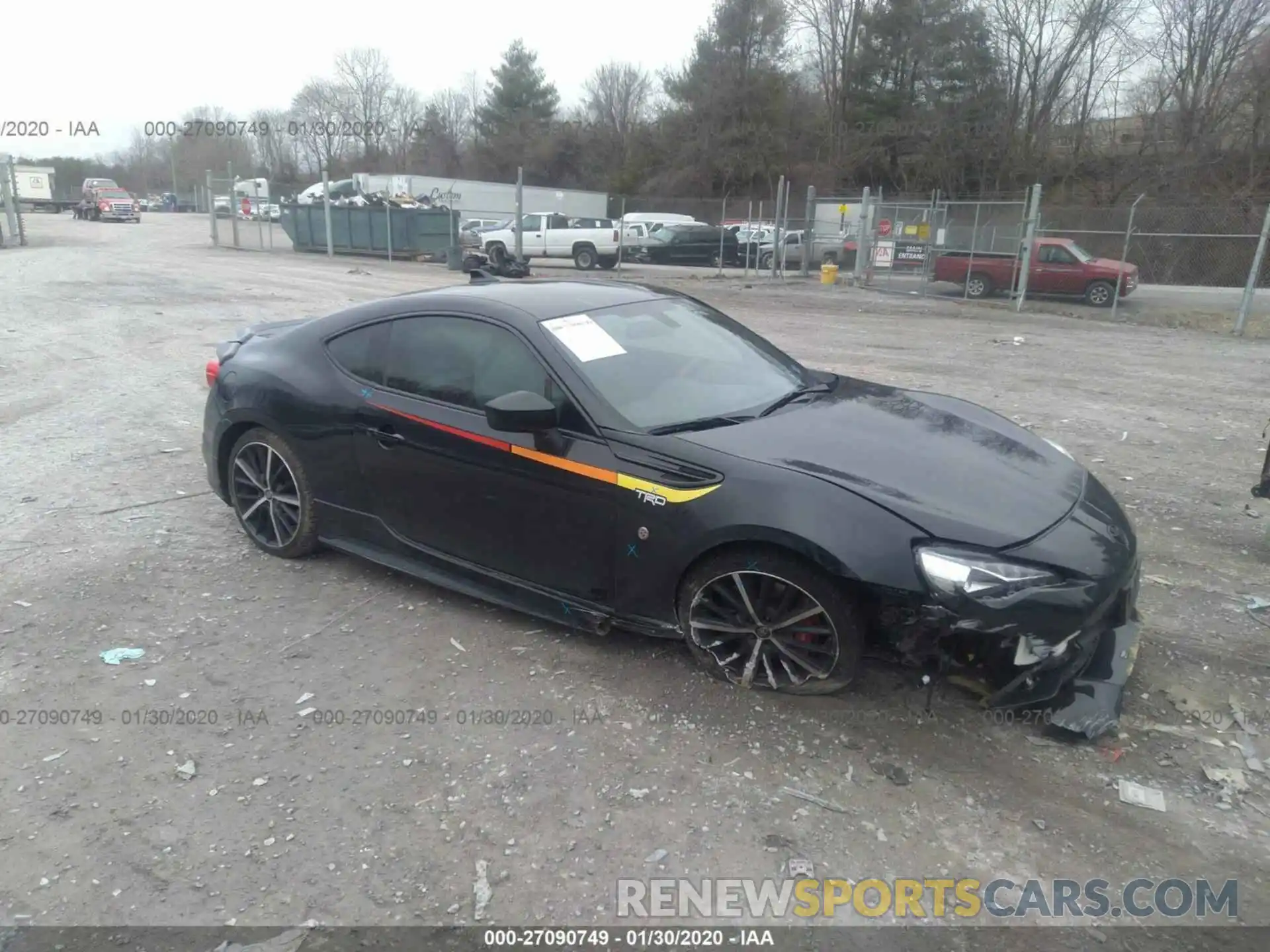 1 Photograph of a damaged car JF1ZNAE16K9702554 TOYOTA 86 2019