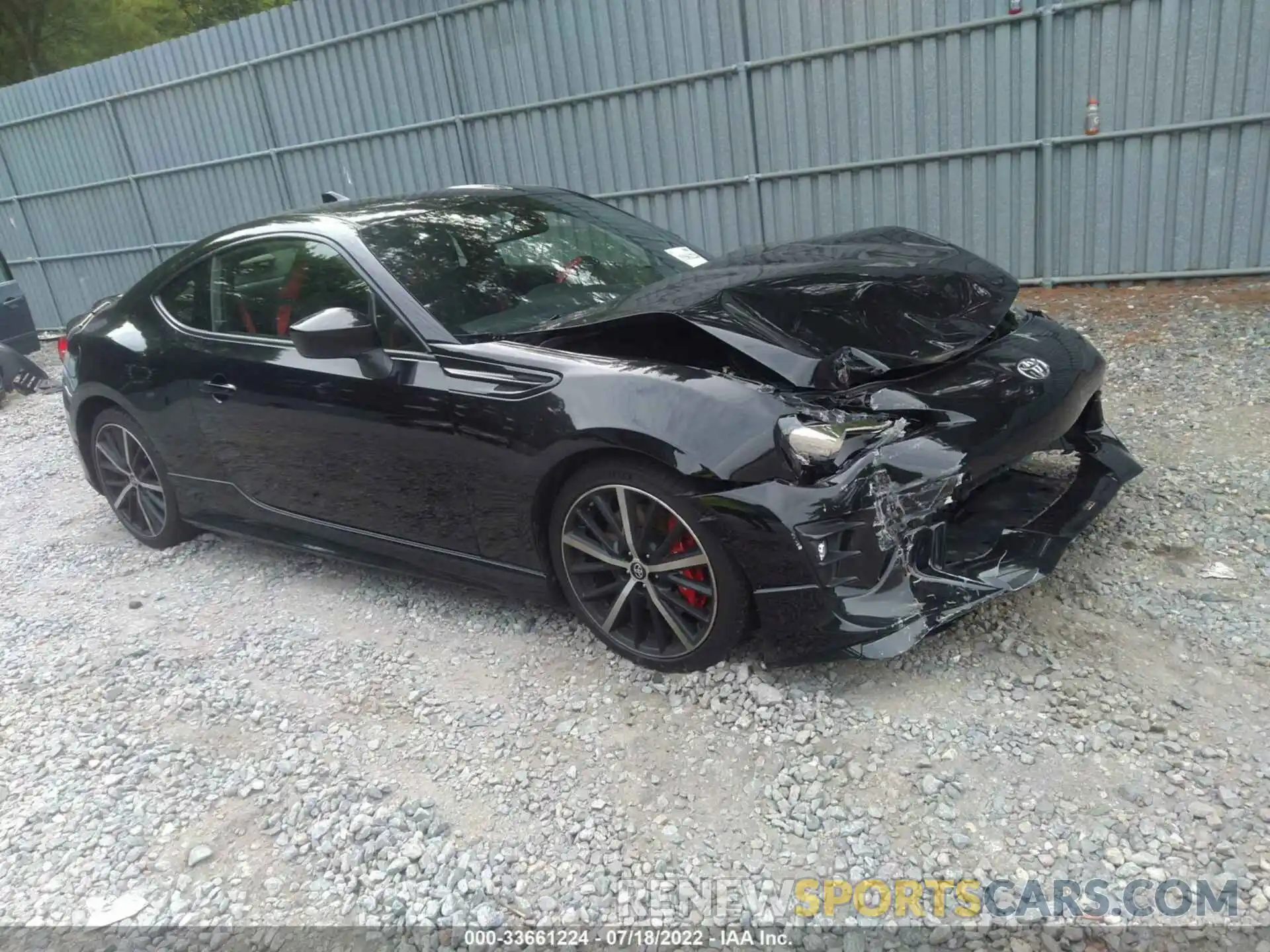 1 Photograph of a damaged car JF1ZNAE18K9701406 TOYOTA 86 2019