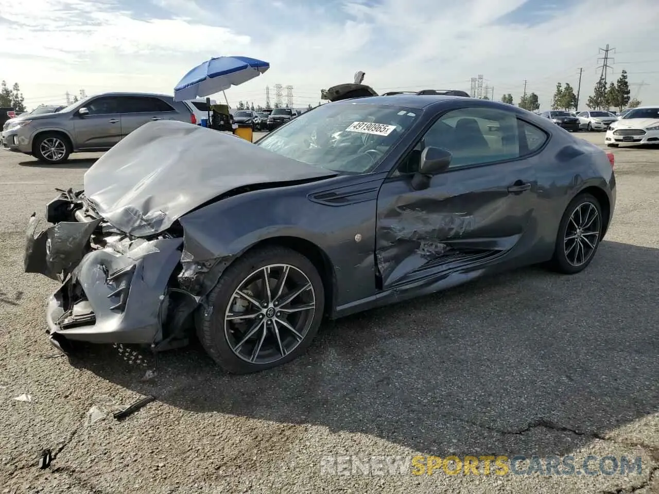 1 Photograph of a damaged car JF1ZNAA19L8752491 TOYOTA 86 2020
