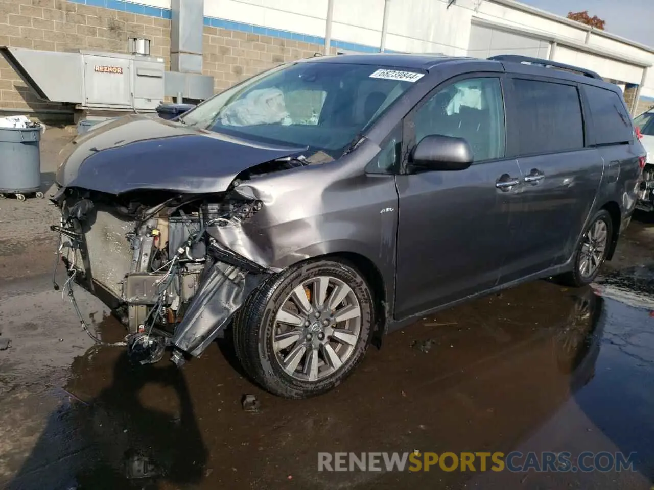 1 Photograph of a damaged car 5TDDZ3DC0KS214063 TOYOTA All Models 2019