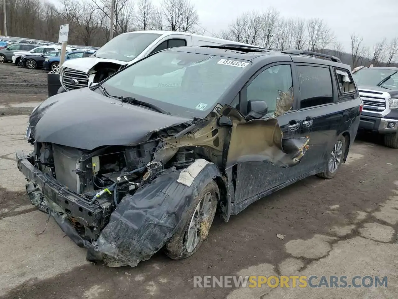 1 Photograph of a damaged car 5TDDZ3DC0KS226360 TOYOTA All Models 2019
