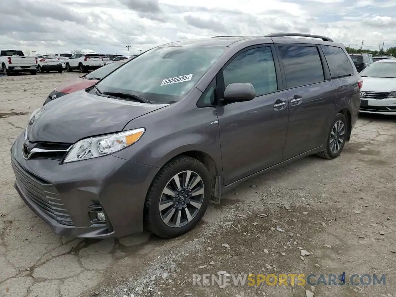 1 Photograph of a damaged car 5TDDZ3DC6KS222958 TOYOTA All Models 2019