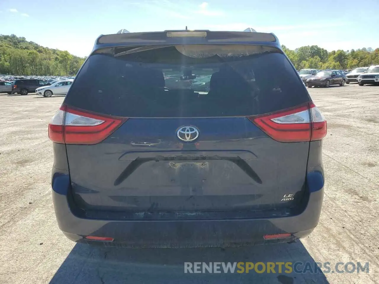 6 Photograph of a damaged car 5TDJZ3DC4KS220936 TOYOTA All Models 2019