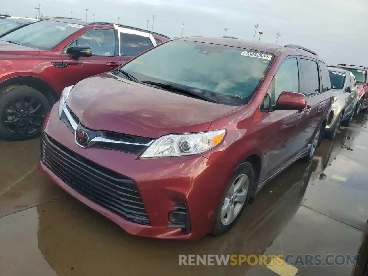 1 Photograph of a damaged car 5TDKZ3DC3KS016312 TOYOTA All Models 2019