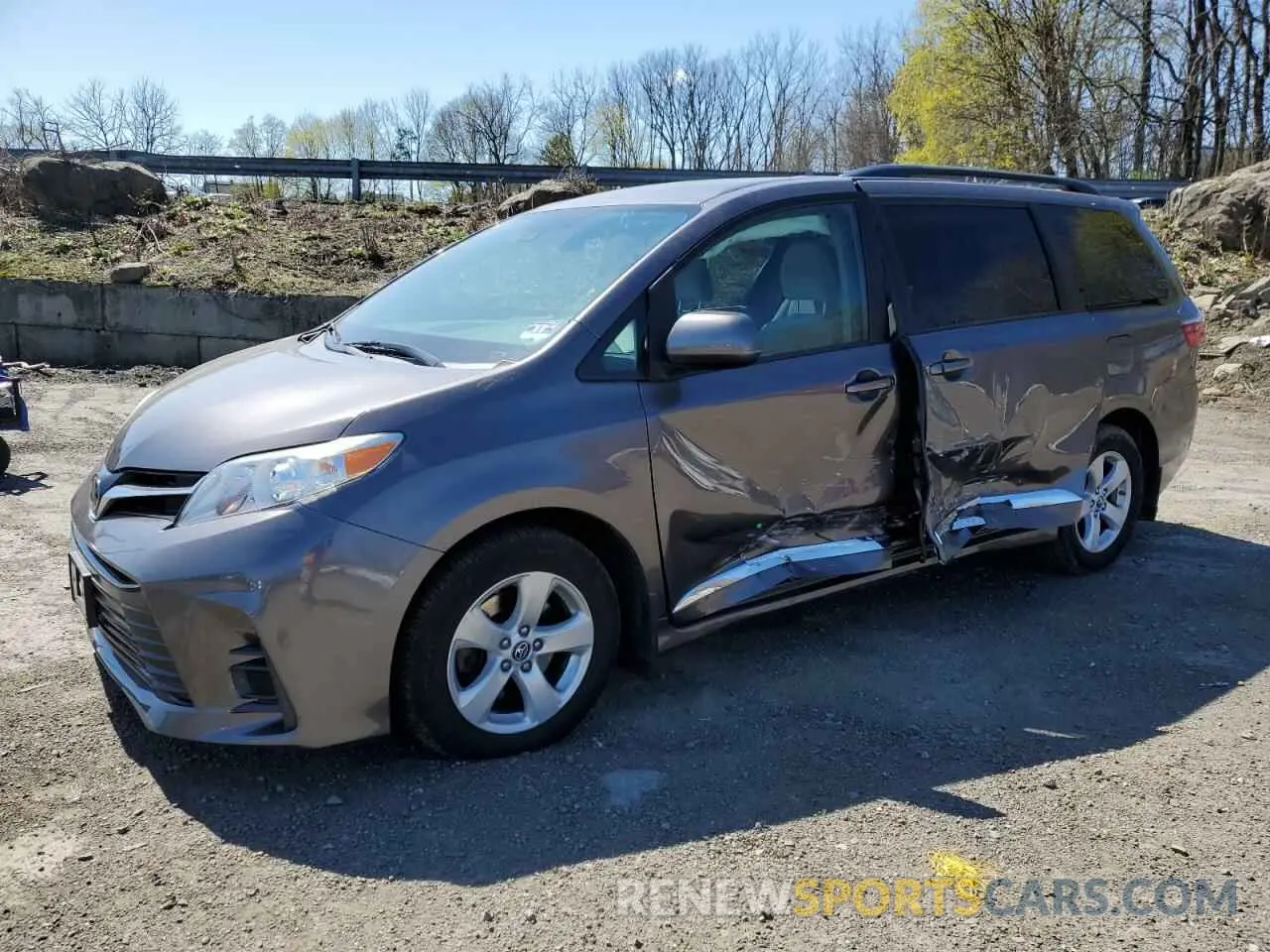 1 Photograph of a damaged car 5TDKZ3DC5KS008521 TOYOTA All Models 2019