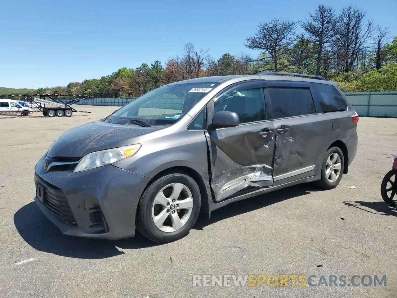 1 Photograph of a damaged car 5TDKZ3DC7KS968584 TOYOTA All Models 2019