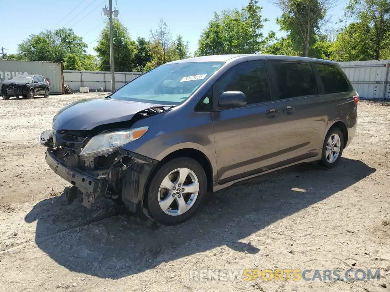 1 Photograph of a damaged car 5TDZZ3DC1KS991616 TOYOTA All Models 2019