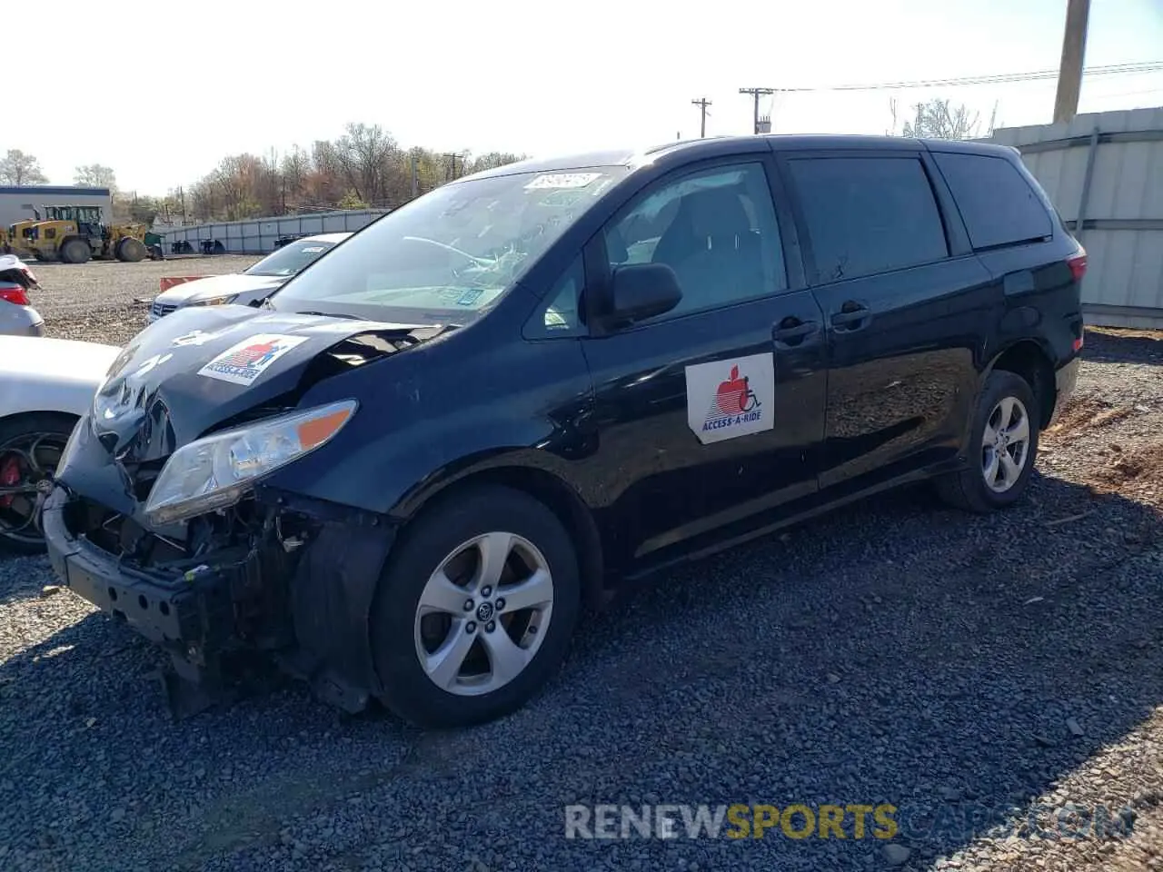 1 Photograph of a damaged car 5TDZZ3DC3KS012002 TOYOTA All Models 2019