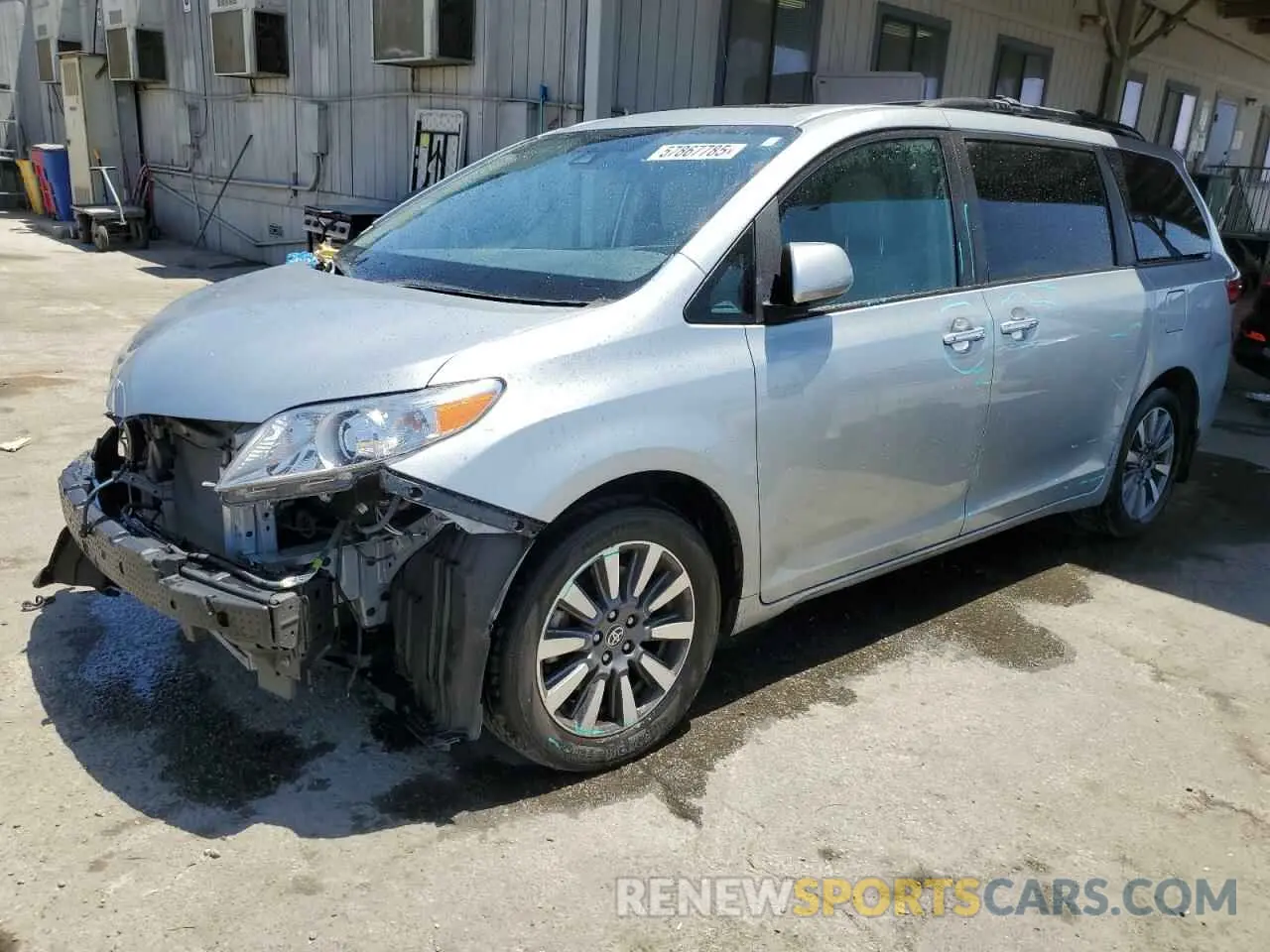 1 Photograph of a damaged car 5TDDZ3DC4LS251067 TOYOTA All Models 2020