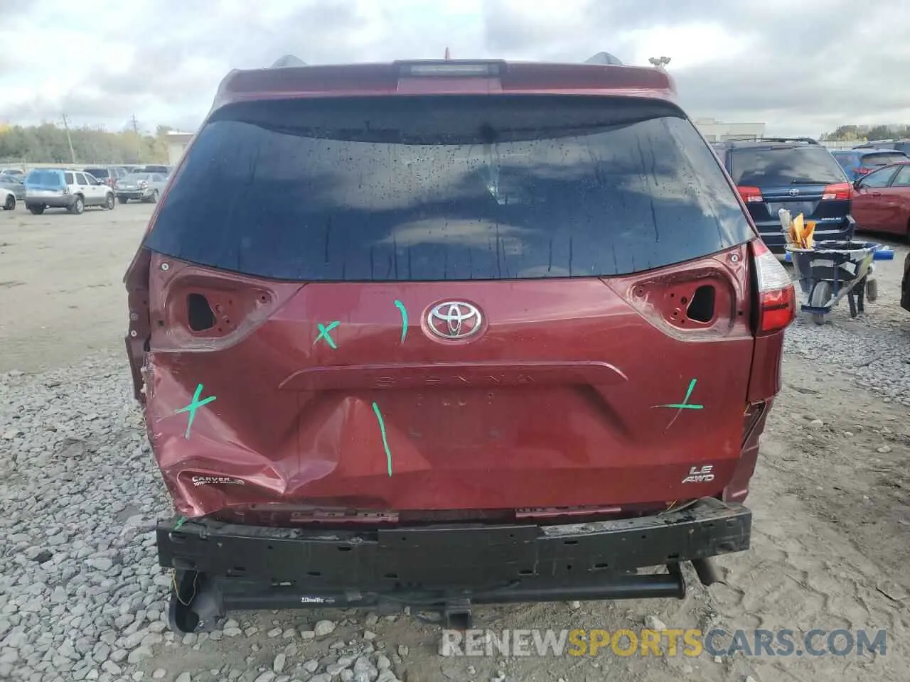 6 Photograph of a damaged car 5TDJZ3DC2LS244296 TOYOTA All Models 2020
