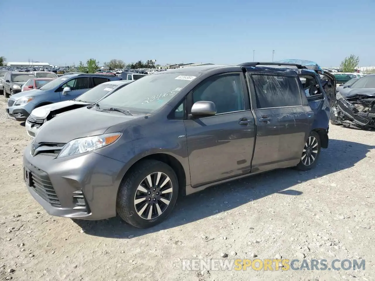 1 Photograph of a damaged car 5TDJZ3DC3LS234165 TOYOTA All Models 2020