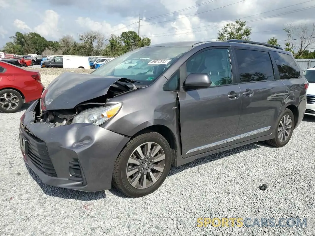 1 Photograph of a damaged car 5TDJZ3DC5LS241702 TOYOTA All Models 2020