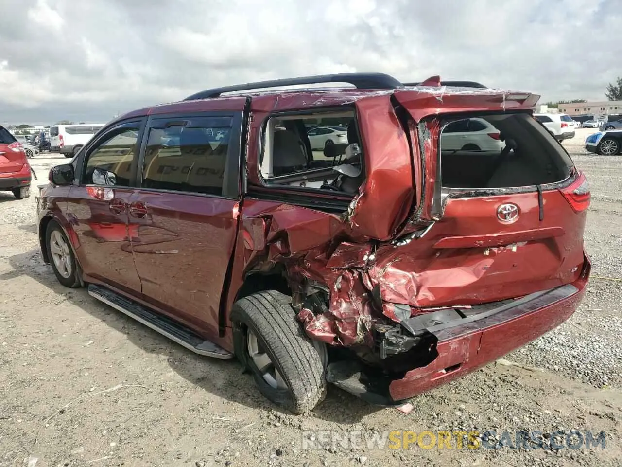 2 Photograph of a damaged car 5TDKZ3DC4LS060501 TOYOTA All Models 2020