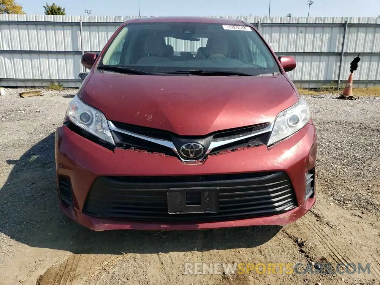 5 Photograph of a damaged car 5TDKZ3DC7LS051730 TOYOTA All Models 2020