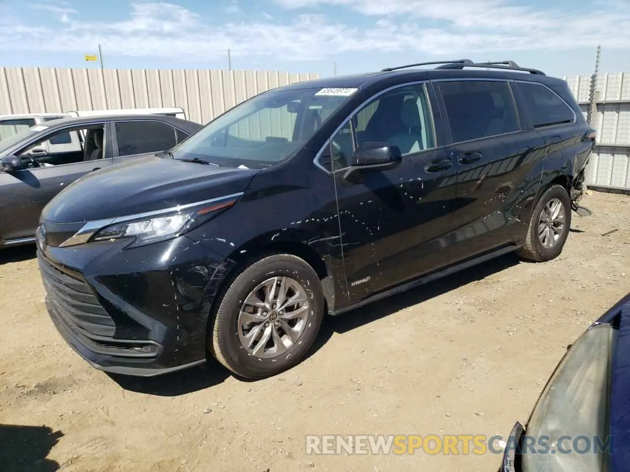 1 Photograph of a damaged car 5TDBRKEC3MS072519 TOYOTA All Models 2021