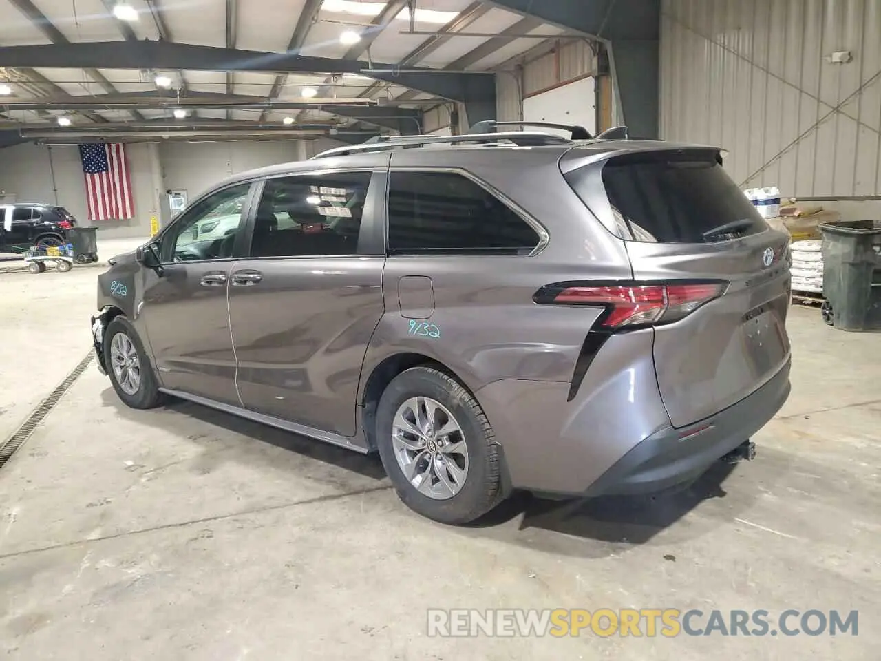 2 Photograph of a damaged car 5TDBRKEC8MS059247 TOYOTA All Models 2021
