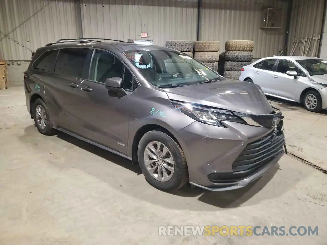 4 Photograph of a damaged car 5TDBRKEC8MS059247 TOYOTA All Models 2021