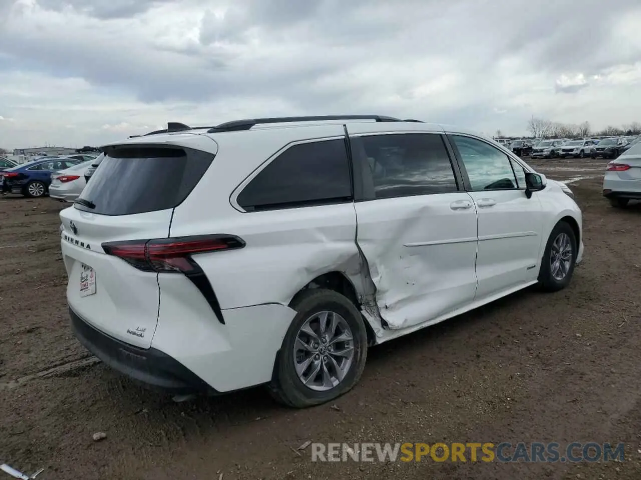 3 Photograph of a damaged car 5TDBSKFC4MS022005 TOYOTA All Models 2021